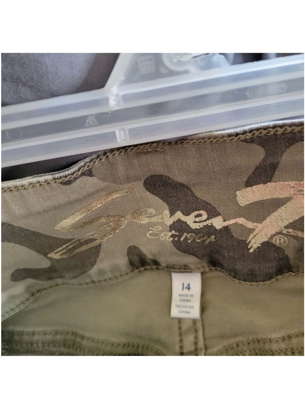 Seven7 Curvy High-Rise Camo Skinny Jeans Women’s 14 Stretch - Picture 7 of 11